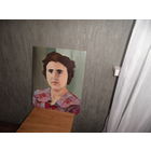 Картина Портрет Люды,худ.Соколовский 80-е г.картон/масло.