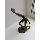 Статуэтка бронзовая, Волейбол, арт литье, торги с Рубля