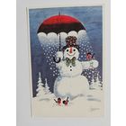 1987 Снеговик Зонт Финляндия С новым годом