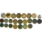 Лот монет Европы. Германия, Польша, Австро-Венгрия, Латвия и т.д. Не чистились не мылись