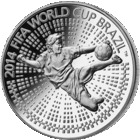 1 рубль 2013 г. Чемпионат мира по футболу 2014 года. Бразилия. KM# 448.