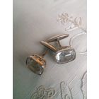 Запонки 875 СССР горный хрусталь