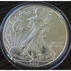 США 1 доллар, 2012 года. Американский серебряный орёл. Унция. UNC