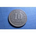 10 пфеннигов 1917. Германия.