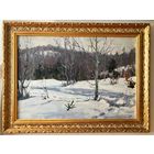 Жолток В.К " Март",1960 г. Холст, масло. Размер 54,5х77 см.