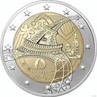 2 евро 2024 Франция Эйфелева башня UNC из ролла