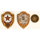Знак Отличник Советской Армии, СССР, Ранний, в тяжелом металле, эмаль, на винте, гайка
