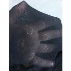 Колготки чёрные 60 ден р 42-44 рисунок сердечки ( с дефектом) Для рукодельниц или на Хэлуин