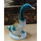 Антикварная статуэтка Утка Селезень.  Фарфор Германия. Состояние