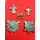 Калита. Застежки и накладки старинные на калиту. С рубля , без м.ц. См. др. мои лоты.