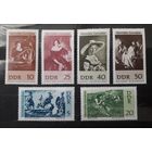 ГДР 1967г. Серия из 6 марок. Живопись. Пропавшие картины.Рубенс. **