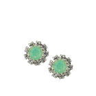 СЕРЬГИ-ГВОЗДИКИ "KRYSTAL LONDON" с кристаллами Swarovski