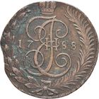 Россия редчайшие 5 копеек 1788 год Т М  таврический мондвор Феодосия Екатерина II отличное состояние Петров 10 руб Ильин 10 руб