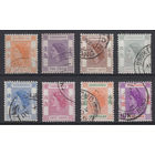 Гонконг /HongKong 1954 Королева Елизавета II часть серии 8 марок SG#178//189 Used