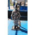 СТАТУЭТКА РЫЦАРЬ МЕТАЛЛ КАМИННЫЙ НАБОР.  Распродажа Коллекции !!! . Экспресс  Аукцион не с рубля без МПЦ и прочего 3 ДНЯ  .Много лотов в продаже .