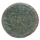 Герцогство Курляндия и Семигалия. 1 солид 1764 IFS. Герцог Эрнст Иоганн Бирон