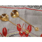 Ложки для салата позолоченные