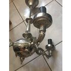 Люстра светильник винтаж Югославия цвет серебро