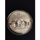 Китай 10 юаней 2013 Панда СЕРЕБРО