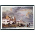 К.Моленар (голландская школа). Зимний пейзаж. Изд. Латвия, Рига 1960