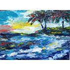 Картина мастихином, масло