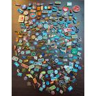 Винтажный большой лот значков тематика Авиация 287 штук .