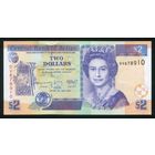 Белиз 2 доллара 2021 г. Р66g. Серия DV. UNC