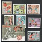 Камбоджа-1987(Мих.838-844,Бл.150)  **  , Спорт,  ОИ-1988(полная серия)