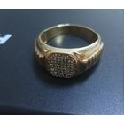 Золотое кольцо печатка 585 пробы