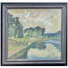 Крохалев П.С (Крохолев) "Родная Беларусь", Холст, масло. Размер 51х55 см.