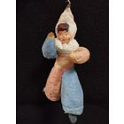 Игрушка ёлочная Арлекин, ватная. СССР