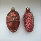 Елочная игрушка Сова шишка СССР цена за все К.20