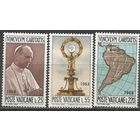 Ватикан. 3-й Международный Апостольский Конгресс в Баготе. 1967г. Mi#538-40. Серия.