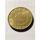 Италия 200 лир 1986