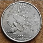 США 25 центов (квотер) 2002 P Louisiana