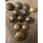 Пуговицы СССР старые (12 шт)