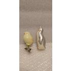 Ёлочные игрушки в реставрацию. Цыпленок и пингвин. 4