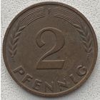 Германия 2 пфеннига 1961 г. F