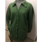 Кофта жакет кардиган 48 Шерсть 100% Цвет Зеленый