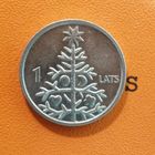 Латвия 2 Республика, 1 лат 2009 г., "Рождественская ель",  KM# 106