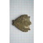 Старинная накладка. Бронза, литье. Посеребрение.