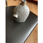 Оригинальная" стоячая " АМЕРИКАНСКАЯ  !  фляга из алюма с латунной резьбой горловины и пробкой по-родне. 1918 год!