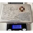 Серебряный портсигар. 84.пр. Орден Св. Анны. (Золото Эмаль) ОТЛИЧНОЕ СОСТОЯНИЕ!!!