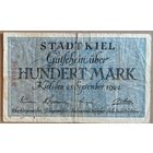 Германия 100 марок 1922 год , город Киль, 2295.1a . B4