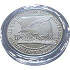 США, 1 доллар 1987 200 лет Конституции США. Штемпельная. С рубля.