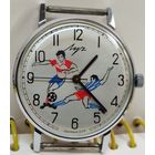 Часы "Луч 2209" костюмные ультратонкие,Редкий Циферблат Футболисты,За вашу цену!!