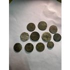 Лот монет серебро