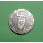 Германия. 3 рейхсмарки. 1925 год. Веймар. Тысячелетие Рейнланда. Редкая! Серебро