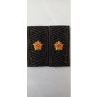 Погоны-муфты государственного советника таможенной службы РБ 3 ранга черные