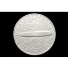 5 марок 1929 г. Веймарская республика (Германия), Пауль фон Гинденбург. "Полёт дирижабля "Граф Цеппелин""